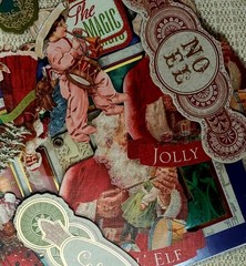 100 CHRISTMAS CRAFT LOT BUTTONS FIBERS PUNCHIES EPHEMERA GEMS FOILS 10 EA OF 10
