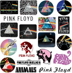 PINK FLOYD VARIETY DIE CUT VINYL 50 CT STICKER PACK