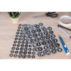 Chalkboard Theme Letter Sticker – 144-Pack Round Alphabet Labels 10 Packs