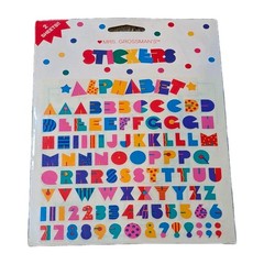 Mrs Grossman’s Large Colorful Alphabet Stickers, Lot A Qty 4