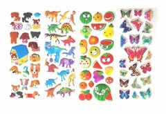 48 Sheet Kids Toddler Girl/Boy Fun Puffy Stickers Pack DIY Stickers Party Favors