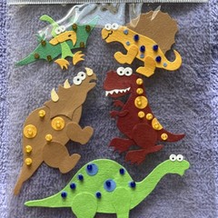 2005 Stand-Outs by Provo Craft 3D EXTINCT DINOSAURS Scrapbooking Stickers