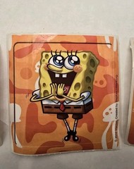 Vintage Smile Makers SpongeBob Squarepants Stickers Lot of 10 2.5 x 2.5 Inches
