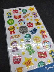 Hello Hobby Multicolor Teacher Reward Themed Stickers, 44 Count