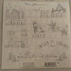 Vtg 1999 Mrs Grossman’s Earthtone Alphabet Letters Number Stickers 2 Sheets