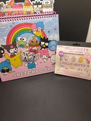 Hello Kitty & Friends Skech Book With Stickers & Hello Kitty Book Of Stickers