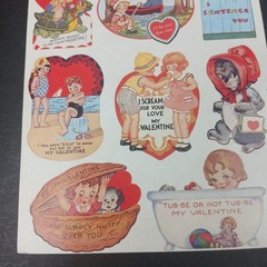 Vintage Gifted Line Valentine’s Day Stickers 57416S Punch Studio 1 Sheet NEW