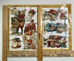 Vntg Mamelok Victorian Embossed Die Cut Lot Christmas Flowers Scrapbook Crafts