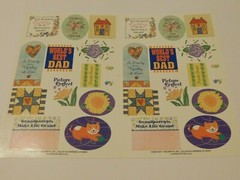 Current Stickers 2 Sheets ~Sayings Mother Dad Sisters~ Vintage Scrapbooking
