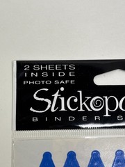Stickopotamus Binder Stickers Alphabet Blue 2 Sheets Photo Safe