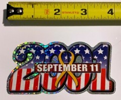 September 11 2001 Sticker Always Remember Vending Machine Decal USA Flag NYC