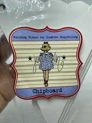 Jenni Bowlin Studio Chipboard 4Piece Scalloped Banner Set Large CP214 New Sealed