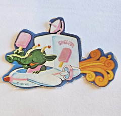 Vtg American Greetings Space Aliens Stickers 1982 AGC Trimmed Robot Earthling
