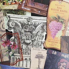 50 Piece Junk Journal Ephemera Pack-Small Pieces Vintage Inspired Scrapbook Lot