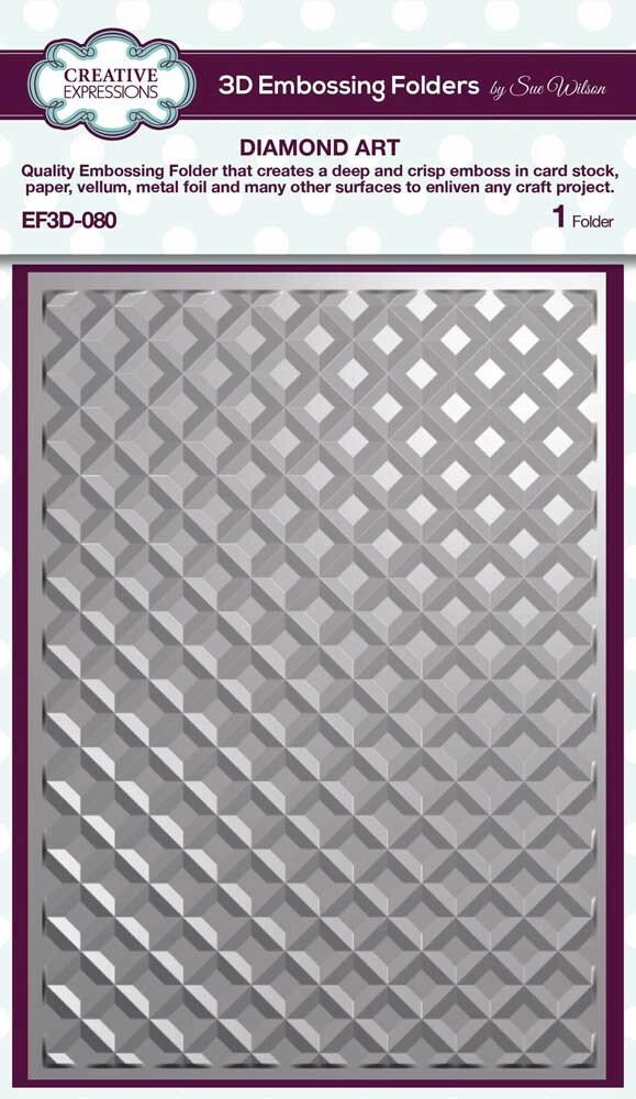 Creative Expressions – EMBOSSING FOLDER – DIAMOND ART