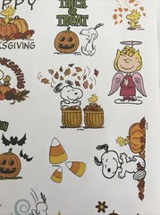 PEANUTS ‘HALLOWEEN/THANKSGIVING/AUTUMN’ STICKERS -22 STICKERS -BUY MORE AND SAVE