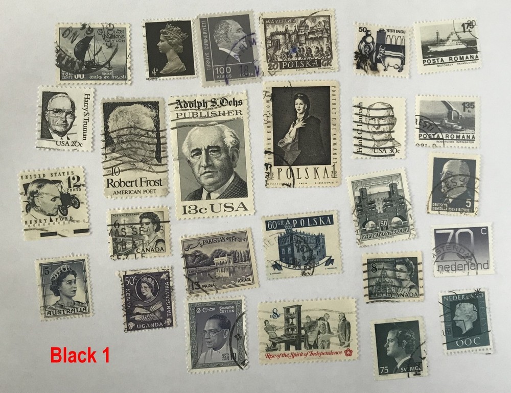 Ephemera Pack – Worldwide Asst’d Used Postage Stamps – Scrapbooking /by Colors