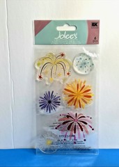 FREE SHIP Jolee’s FIREWORKS Scrapbook Stickers BIRTHDAY CELEBRATION PARTY