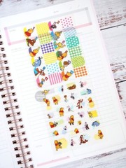 Disney Repositionable Planner Index Tab Write On Stickers/Winnie the Pooh