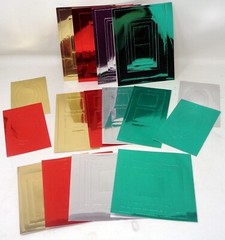 TONERTEX Rub-On Foil Stickers: Gold/Silver/Red/Green (NEW)