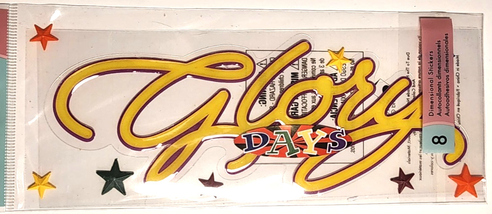 Jolee’s Boutique Glory Days 3D Epoxy Stickers Patriotic USA 250th Anniversary