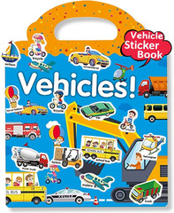 Reusable Dinosaur Sticker Book for Kids, Travel Size, Ages 3-5