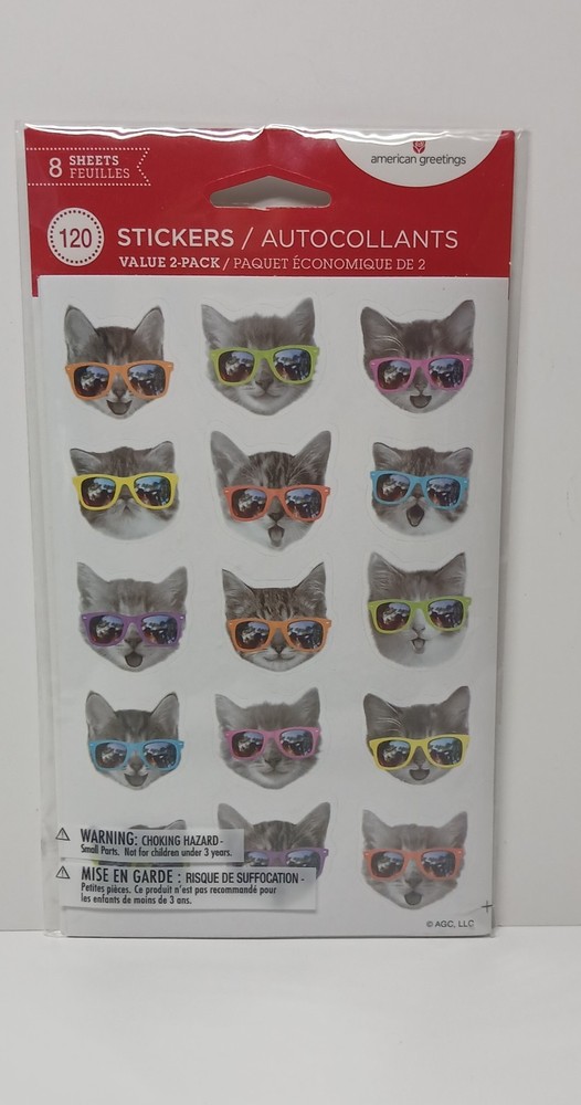 American Greetings Cat And Dog Stickers Cool Cat And Dogs Wearing Sunglasses