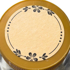Canning Labels Brown Kraft Stickers 2 Inch Pack of 300 Floral Patterns Write On