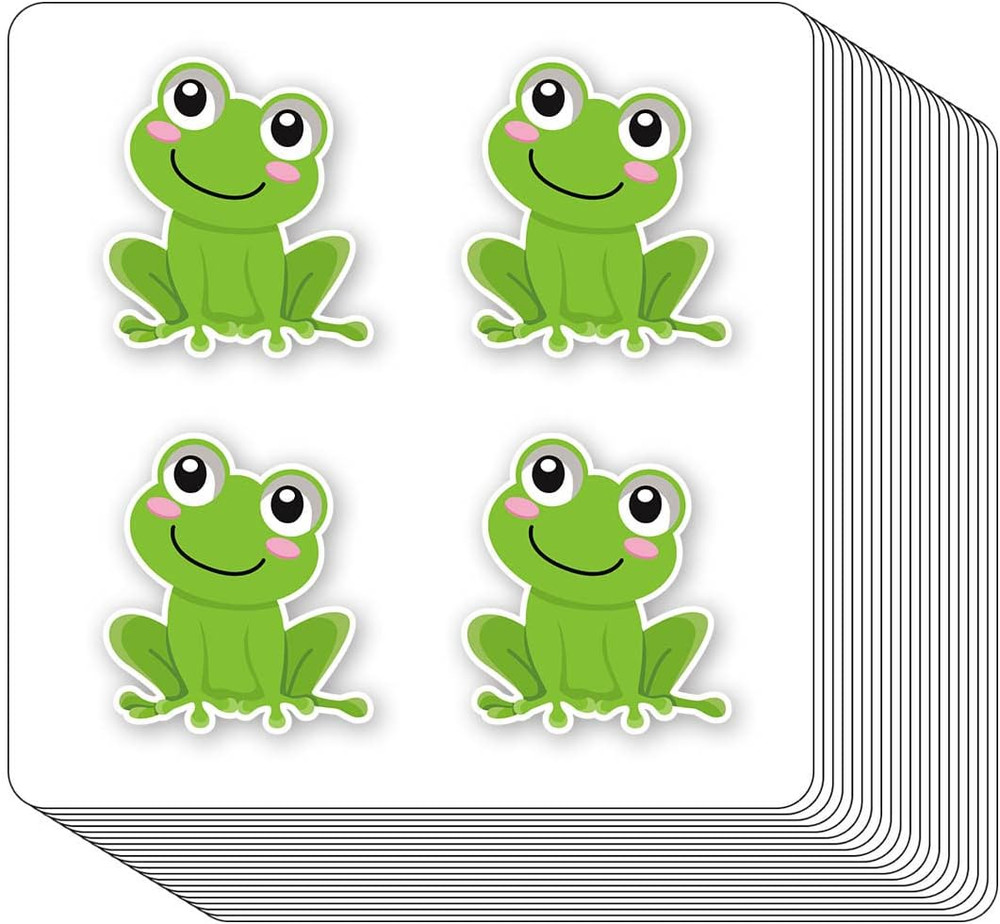 Cute Frog Stickers 1In 80-Pack for Scrapbooking, Arts, Crafts, Kids DIY