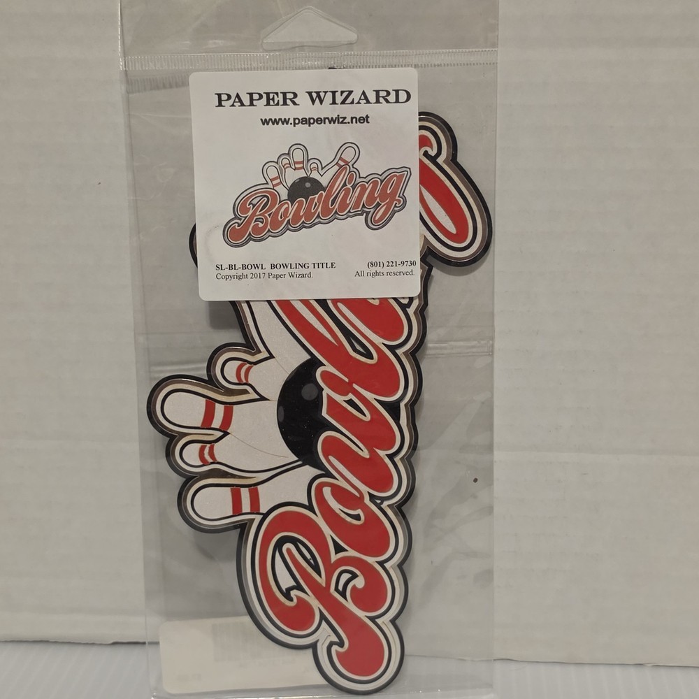 Paper Wizard Laser Die Cuts – BOWLING TITLE