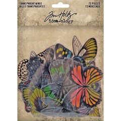 Tim Holtz Idea-Ology Transparent Acetate Wings TH93785 Angel Butterfly 72 pcs.