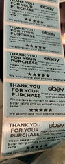 100pc Thank You for Your Purchase eBay Stickers Labels ENVELOPE LABELS 2″x1”
