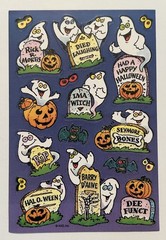 New Stickety-Doo-Da HALLOWEEN Stickers 1 Sheet CEMETERY American Greetings