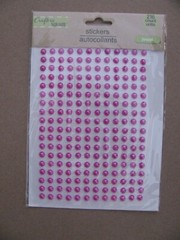 Crafter’s Square Jewel Stickers PINK 1 Sheet 216 Count NIP