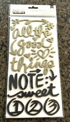 Thickers~GOOD THINGS Stickers~Glitter Foam Phrases~Quick Ship!! Really Cute!