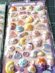 3D Puffy Sticker -3 Lot Kawaii Decorative Stickers for Phone Case, Notebook