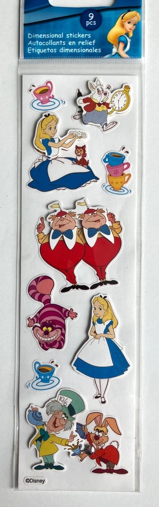 Jolee’s Disney Alice in Wonderland Stickers, SUPER RARE STICKERS, You PICK!