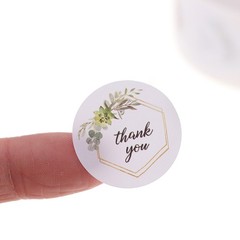 500pcs/roll Thank You Stickers for seal label Sealing decoration Sticke..X