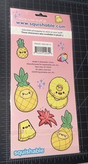 Squishable Comfort Food Stickers – So Fine Pineapple Watermelon Fruit 2 Sheets