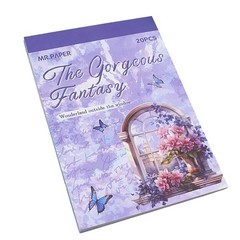 Pre- Sticker Book for Journaling, Dual Materials, Decorative Frame3434