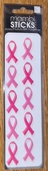 Me & My Big Ideas Mambi Sticks BREAST CANCER PINK RIBBONS Awareness Oct STICKERS