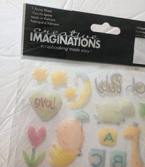 David Walker Epoxy Stickers Creative imaginations. Babies One Sheet New. Sealed.