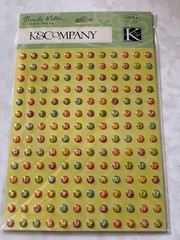 K&COMPANY STICKER BRENDA WALTON CLEAR DOMES DOLLHOUSE ALPHABET MINI LETTERS 168p