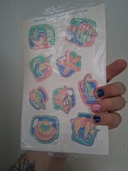 Current Inc. Stickers By the Sea Shells Fish Sea Horse Crab Bird – Sheets New
