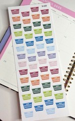 Laundry,Cleaning, Dish Wash,Vacuum,Car WashHandmake Erin Condren Planner Sticker