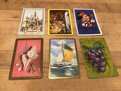 Playing Cards Mixed Lot of 6 ATC Swaps/Junk Journals/Scrapbooks/Crafts