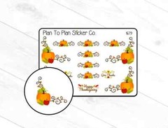 1679~~Thanksgiving Corners and Borders Planner Stickers.