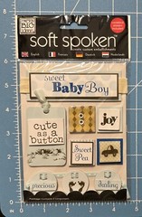 Me & My Big Ideas Soft Spoken Embellishment Sweet Baby Boy Custom 4 Languages