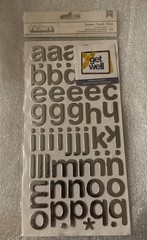 Cinnamon SILVER Choice 119 Letter & Number Stickers Foil Letters & Nos Free Ship