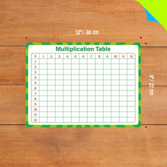 8 Packs Number Bond Whiteboards,Double Sided Dry Erase 1-12 Multiplication Chart